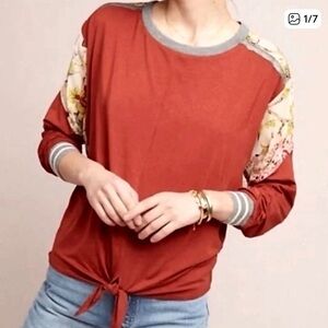 Women’s Anthropologie Tiny Valentina long-sleeve printed Size Medium